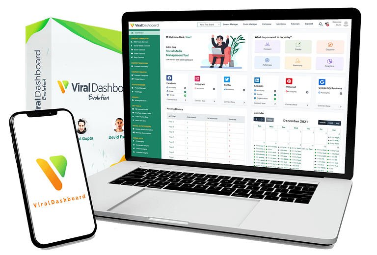 Social Media Marketing Tools Viral Dashboard 2022