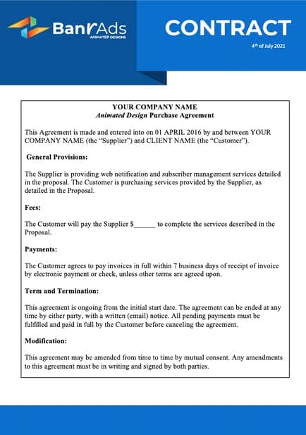 oto3-contract Professional Contract is included in BanrAds OTO 3